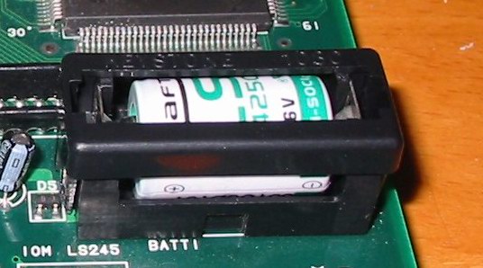 image of battery holder with retainer